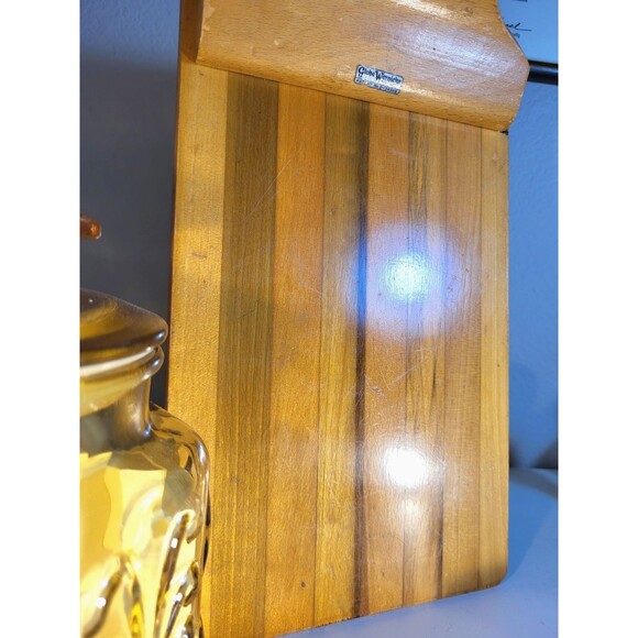 Vintage 1940s Globe Wernicke Solid Wood Clipboard Industrial Rustic Decor - Picture 5 of 11